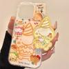 Single Layer Line Toast for IPhone16promax Mobile Phone Case for Apple 15 New 14pro Cute 13