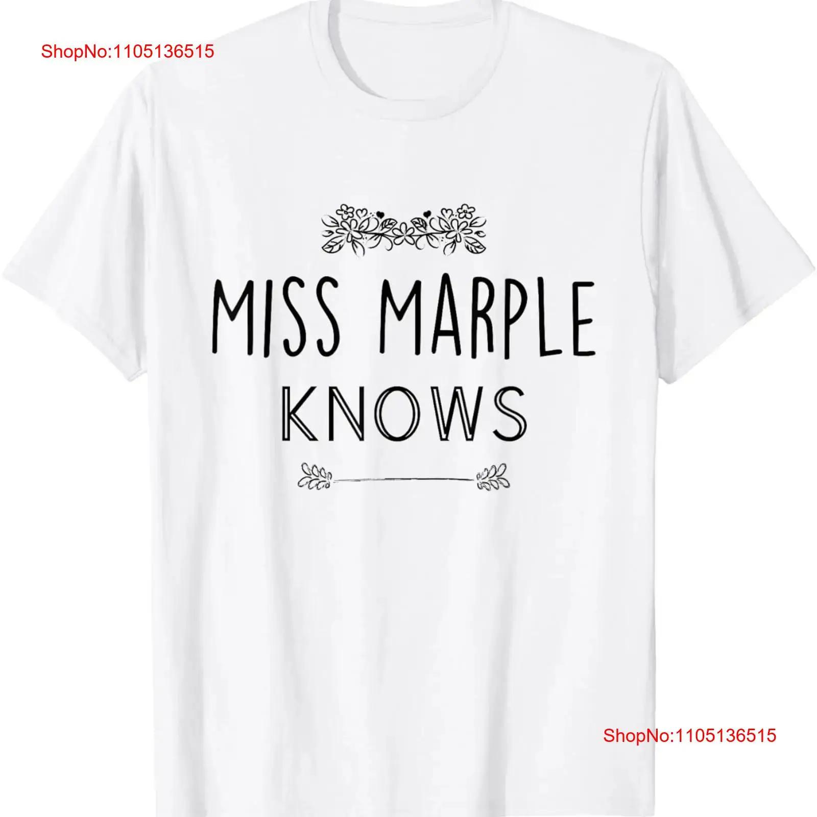 MISS MARPLE KNOWS FUNNY POIROT T Shirt  vintage Washed Soft Breathable designer clothes Stylish Versatile fashion Unisex S разноцветный