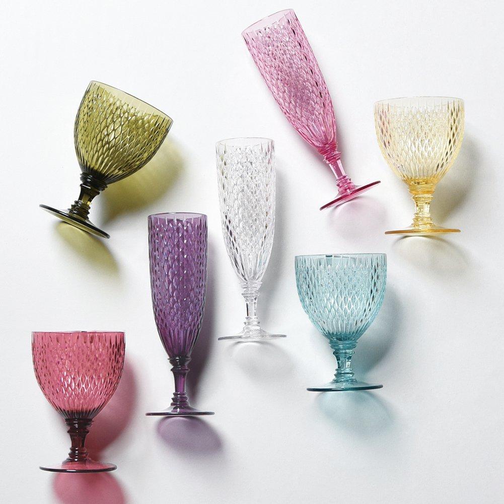 KINTO ROSETTE Champagne Glass, 160ml, Green, 22834