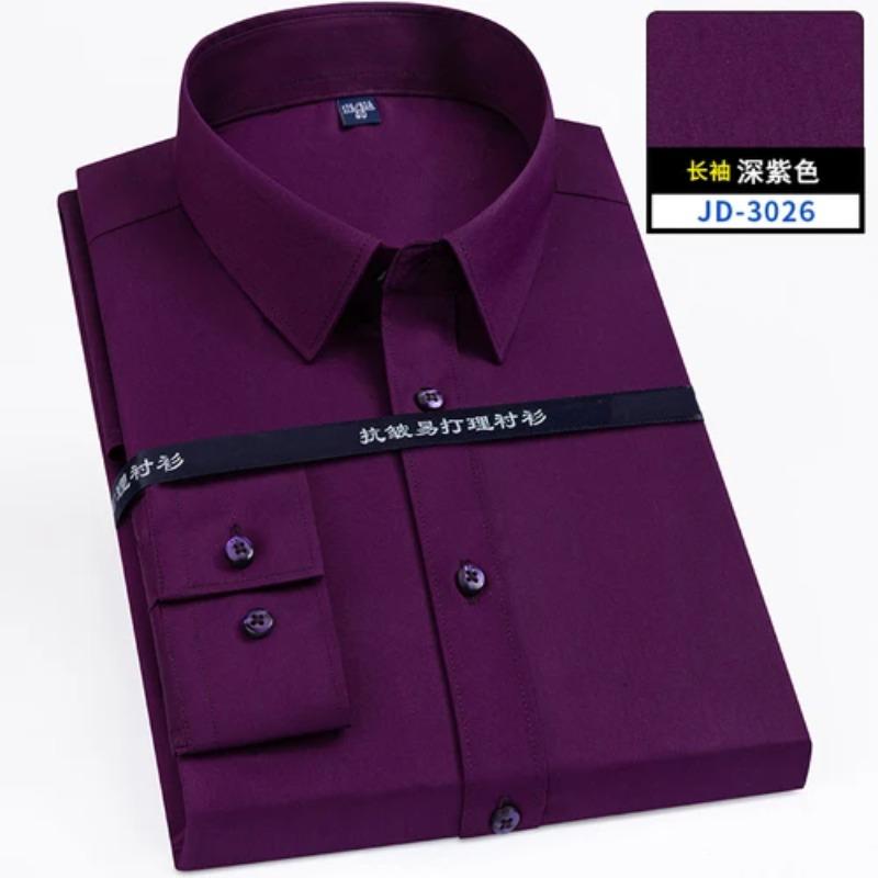 4XL 5XL 6XL 7XL 8XL Bamboo Fiber Plaid Shirt Striped Blue Casual Business Longsleeve Shirt for Men Streetwear Slim Fit Shirt Men