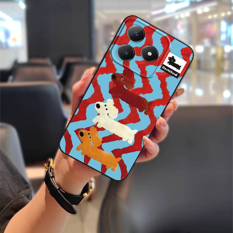 Full wrap Fashion Design Phone Case For Realme C63 4G/C61 4G Protective Cartoon Phone Pouch Anti-knock Anti-dust TPU