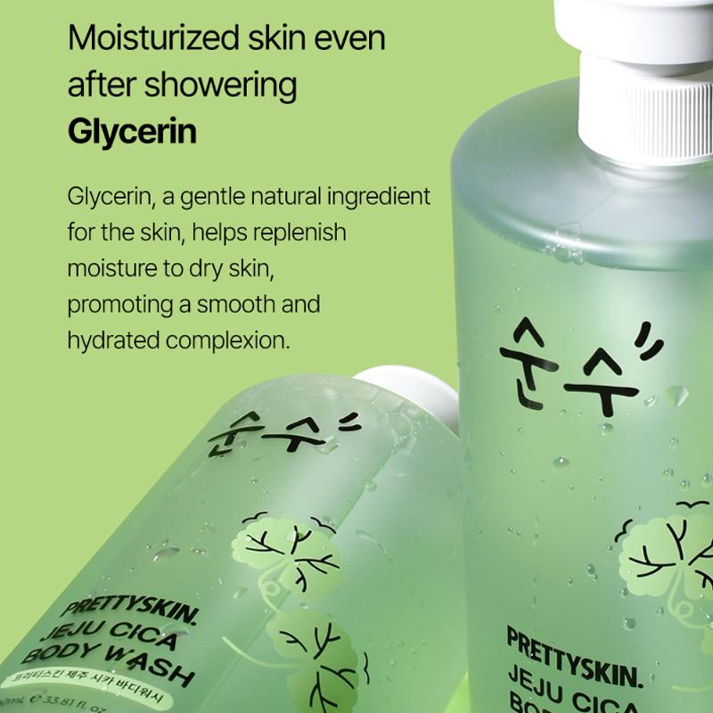 PRETTYSKIN Jeju Cica Żel do mycia ciała 1000ml