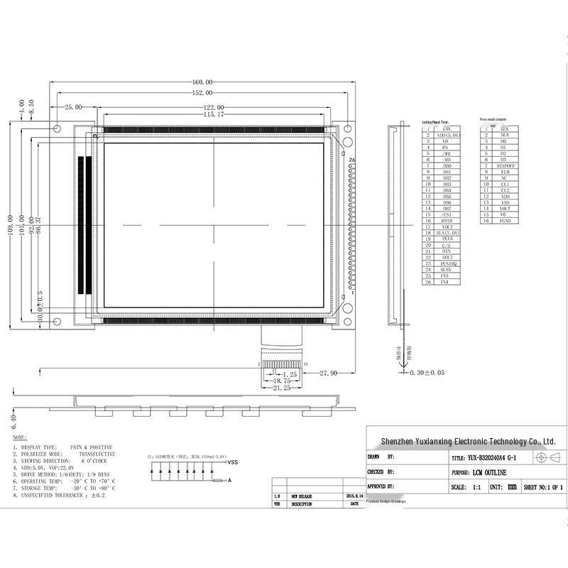 FSTN LCD Screen - Gray Background, Black Characters, 320x240 COB Dot Matrix, Ideal for Industrial Control and Cold Chain Display.