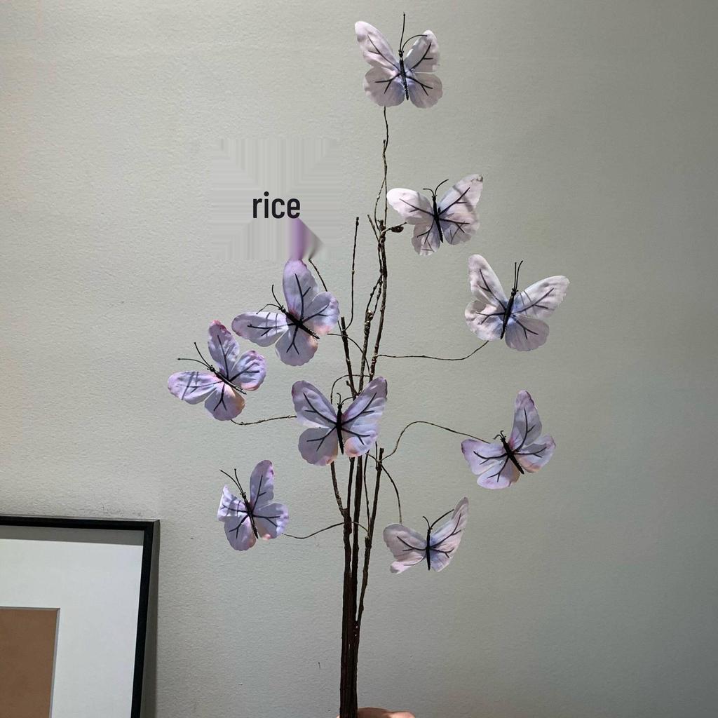 Butterfly Simulation Chinese Style Artificial Flower Arrangement for Living Room, Café, Homestay Table Decoration