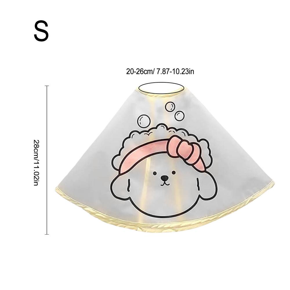 Pets Dogs Clothes Cloak Haircut Cloak Jacket For Dogs Cats Tear Stain Facial Care Waterproof Raincoat Cape Cloth Pet Supplies