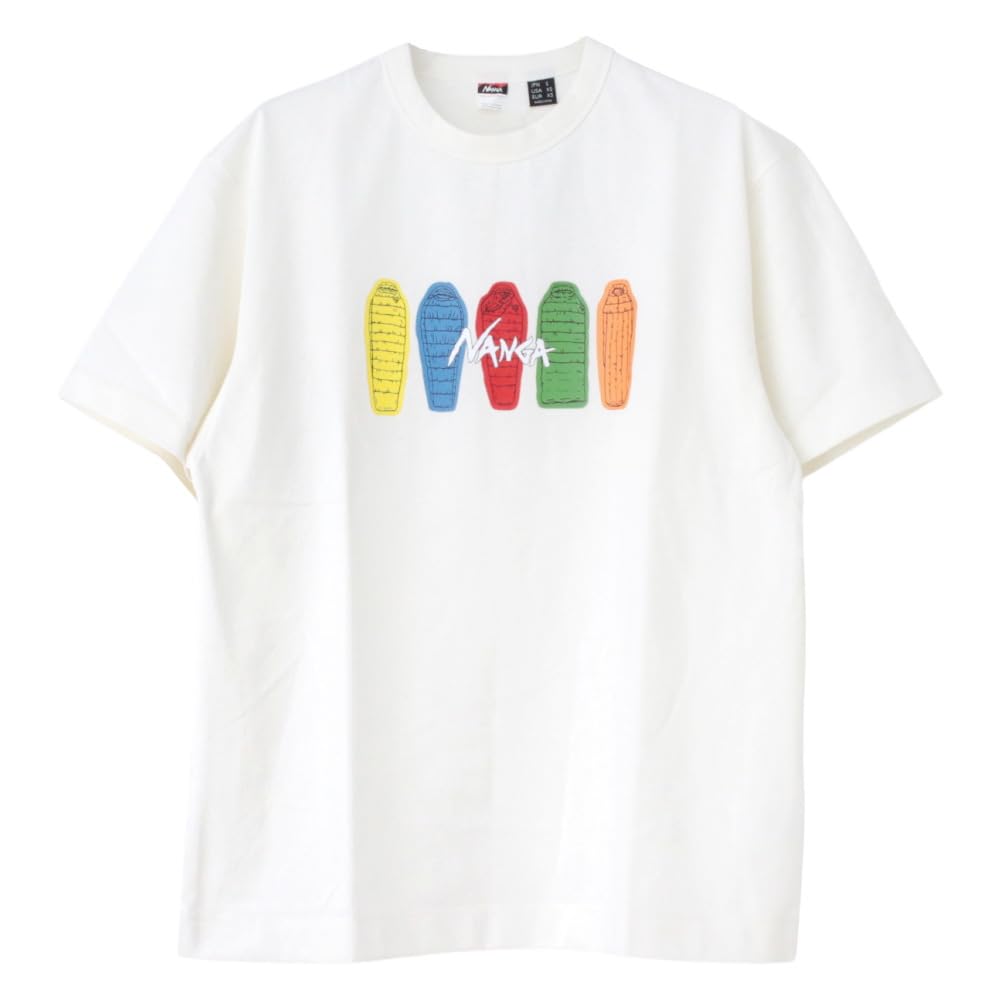 NANGA Men's Eco-H SB PT Short Sleeve T-Shirt, White, Size L, N2500-1M023Z