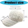 Stylish Floral Baseball Cap For Women And Men With Adjustable Strap Sun Protection Polyester Fabric Outdoor Caps
