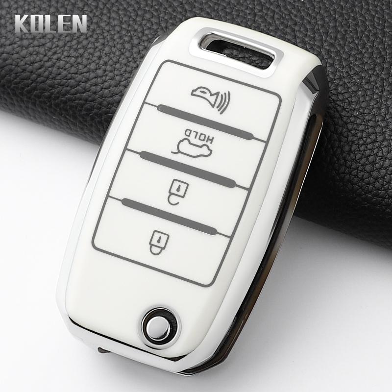 Fashion Tpu Car Folding Key Case Cover For Kia Rio 3 K2 Ceed Cerato K3 K5 Sorento Sportage Soul K4 Picanto Optima Forte Stinger