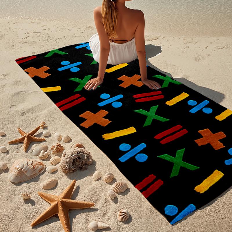 Ed Music Guitar Beach Towel, Super Soft Microfiber, Gift for Her/Him, Birthday, for Pool, Beach, Travel, Home Decor Fan Gifts