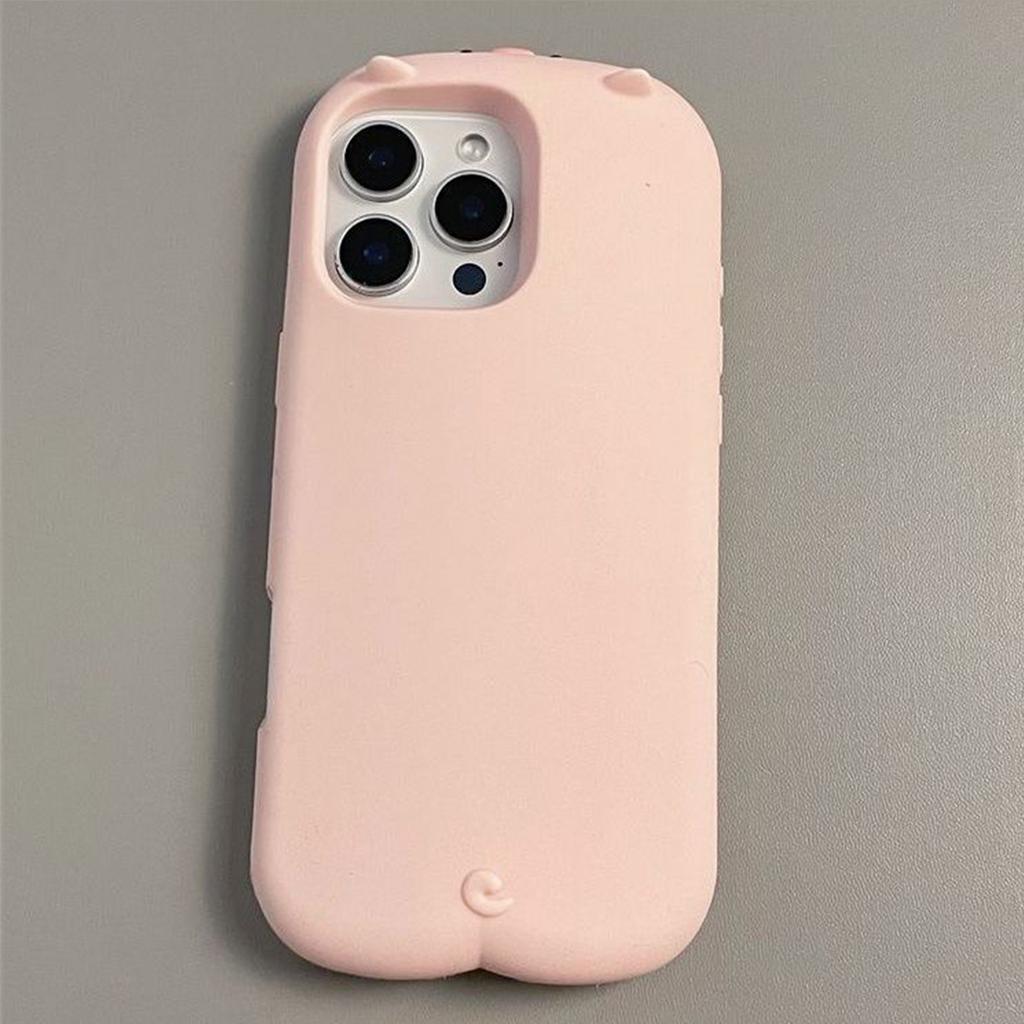Nuova Creativa Adorabile Rosa 3D Maialino Strisciante Silicone Anti Caduta Cover per Telefono Per iPhone 16 Pro 15 14 13 Pro Max Plus Cover Antiurto