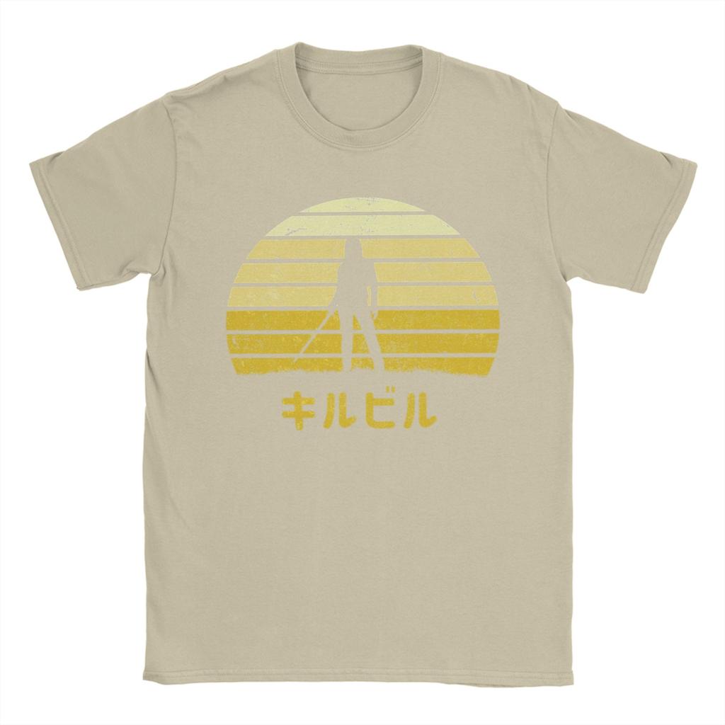 Funny Vaporwave Kill Bill T-Shirts Men Crew Neck Pure Cotton T Shirts  Short Sleeve Tees Original Clothes