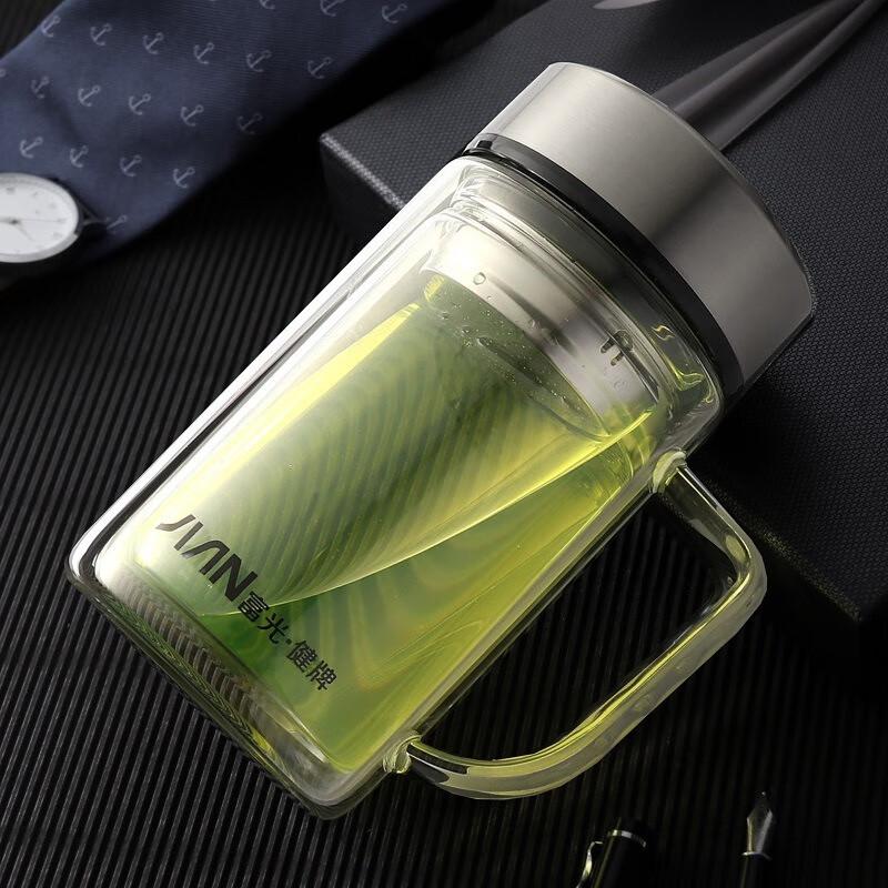 Fuguang Double-Layer Glass Tea Infuser Mug