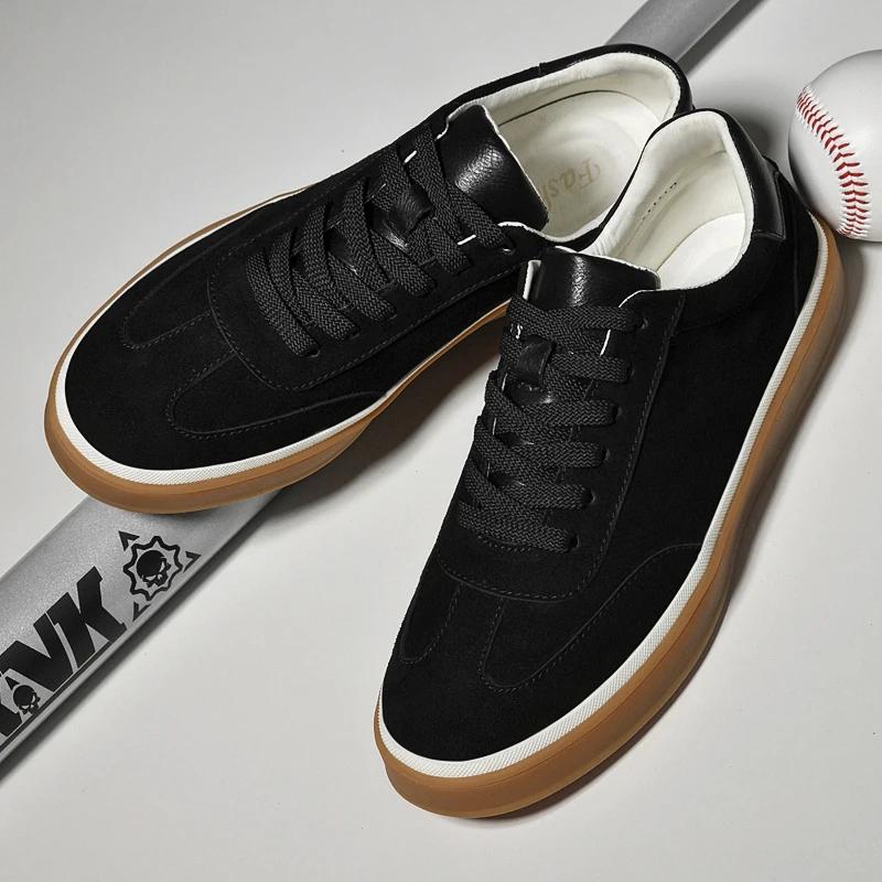 2025 Neue Lässige Leder Rutschfeste Walking Sneakers Bequeme Neue Freizeitspaziergang Outdoor Schuhe Marke Echtes Leder Herren Oxford Schuh