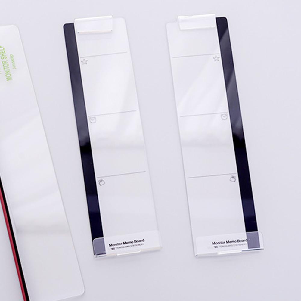 Acrylic Monitor Message Memo Board Sticky Note Display Name Card Phone Holder Name Card Holder