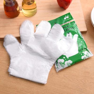 100 Pairs of Disposable Plastic Catering Food-grade Dishwashing and Beauty Catering Gloves