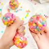 Stress Relief Ball Toy Children's Vent Grape Ball 6.0 Pattern Beads Colorful Beads Decompression Vent Ball Squeeze Pinch Fun