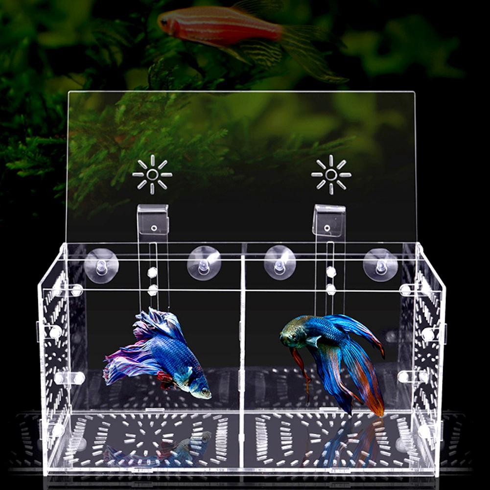 Isolation Breeding Box Seedlings Incubation Reproduction for Fish Tank Aquarium(30x15x15cm)