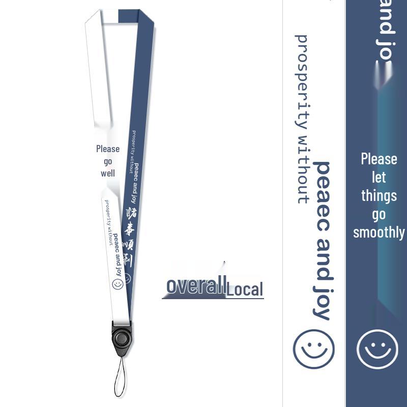 Lanyard Nero Multifunzionale Personalizzato Creativo con Porta Badge Separato per Badge Identificativi dei Dipendenti.