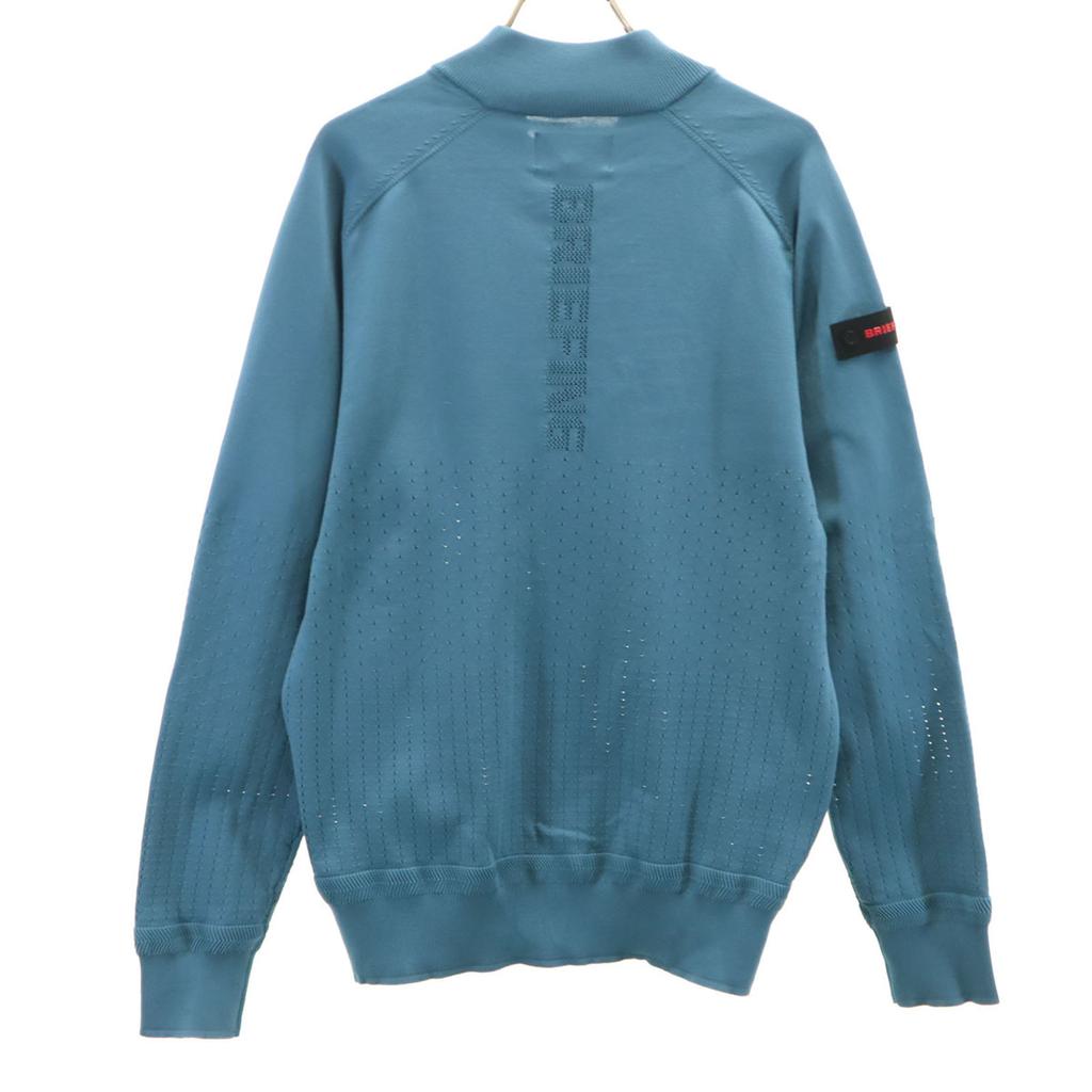 BRIEFING golf Knit jacket S Blue-green Men's Used