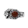Anonymous Artisan Panther Flower Ring - Carnelian