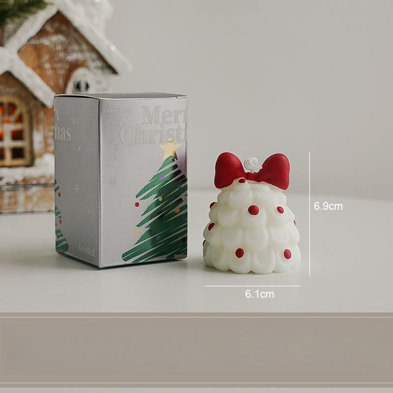 Y Christmas Tree Scented Candle Atmosphere Souvenir Handmade Home Fragrance Candle Simulation Cartoon Candles Christmas Gift