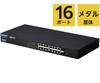 ELECOM LAN Hub WEB Smart PoE 16P F-less EHB-SG2C16-PL