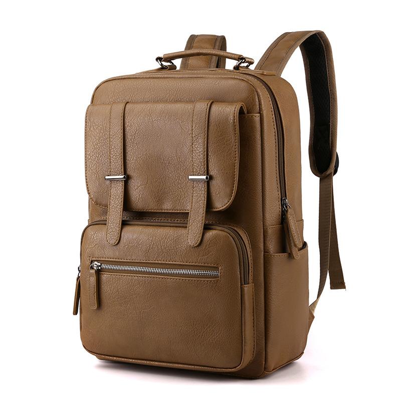 Backpack Trendy European and American Style Large Capacity Business Leisure Bag Computer Student Schoolbag Travel Bag