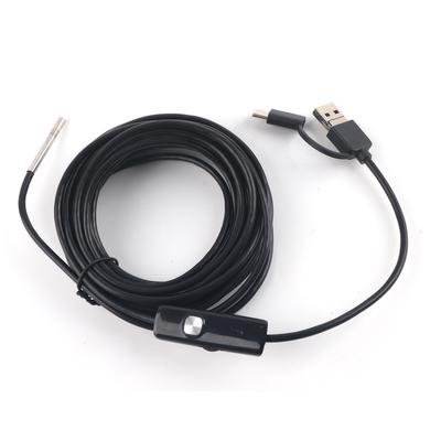 3 In 1 for Android TypeC Mobile Phone 3.9mm Lens High Definition Waterproof Endoscope(5m Cable )