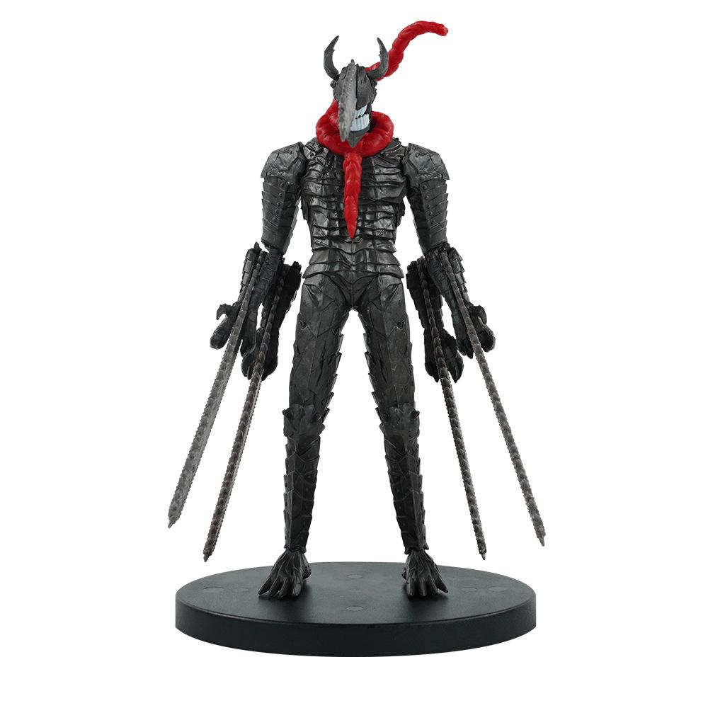Anime Chainsaw Man Samurai Schwert Figur PVC 4 Messer Hocke Kampf Action Schreibtisch Sammlung Ornamente Modell Spielzeug Geschenk 15CM