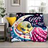 Yellow Bird Nightly Dreams Greeting Blanket Flannel Blanket for Bed, Sofa, Camping, Hiking, Picnic Essentials, Gift for Family Fan Gifts