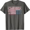 Upside Down American Flag Vintage Usa Vintage Colors Unisex T-Shirt