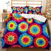 Boho Tie Dye Duvet Cover Set Hippie Bed Sets Blue Purple Colorful Twin Bedding Set Gypsy Queen King Size Polyester Qulit Cover