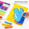 Shuttle Art Crayons Tempera Paint for Drawing and Coloring On and A Perfect Gift for Children and a Great 32-Color Set Water-Washable Sticks,