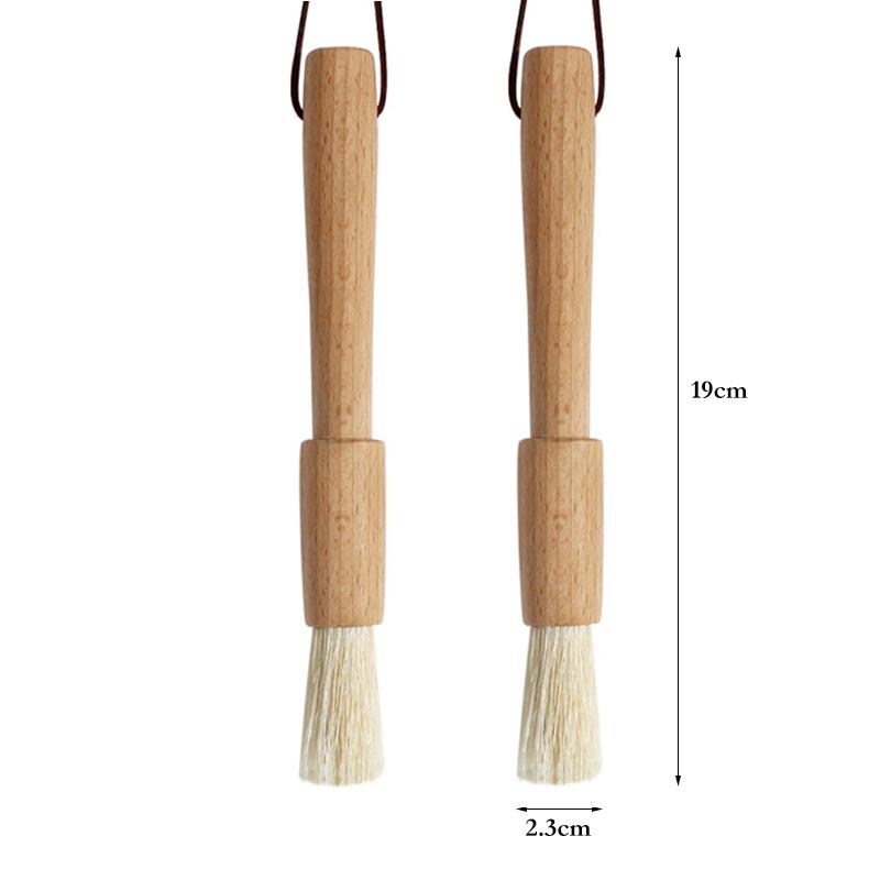 

2 шт. кухонная кисть для масла, кисть для смазывания гриля, кисть для выпечки с деревянной ручкой для хлеба, торта, еды, приготовления барбекю, аксессуары