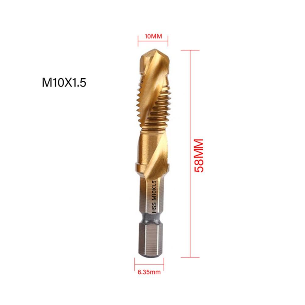 High Quality Plated Hex Shank Tap Drill Bit for Precise Threaded Holes