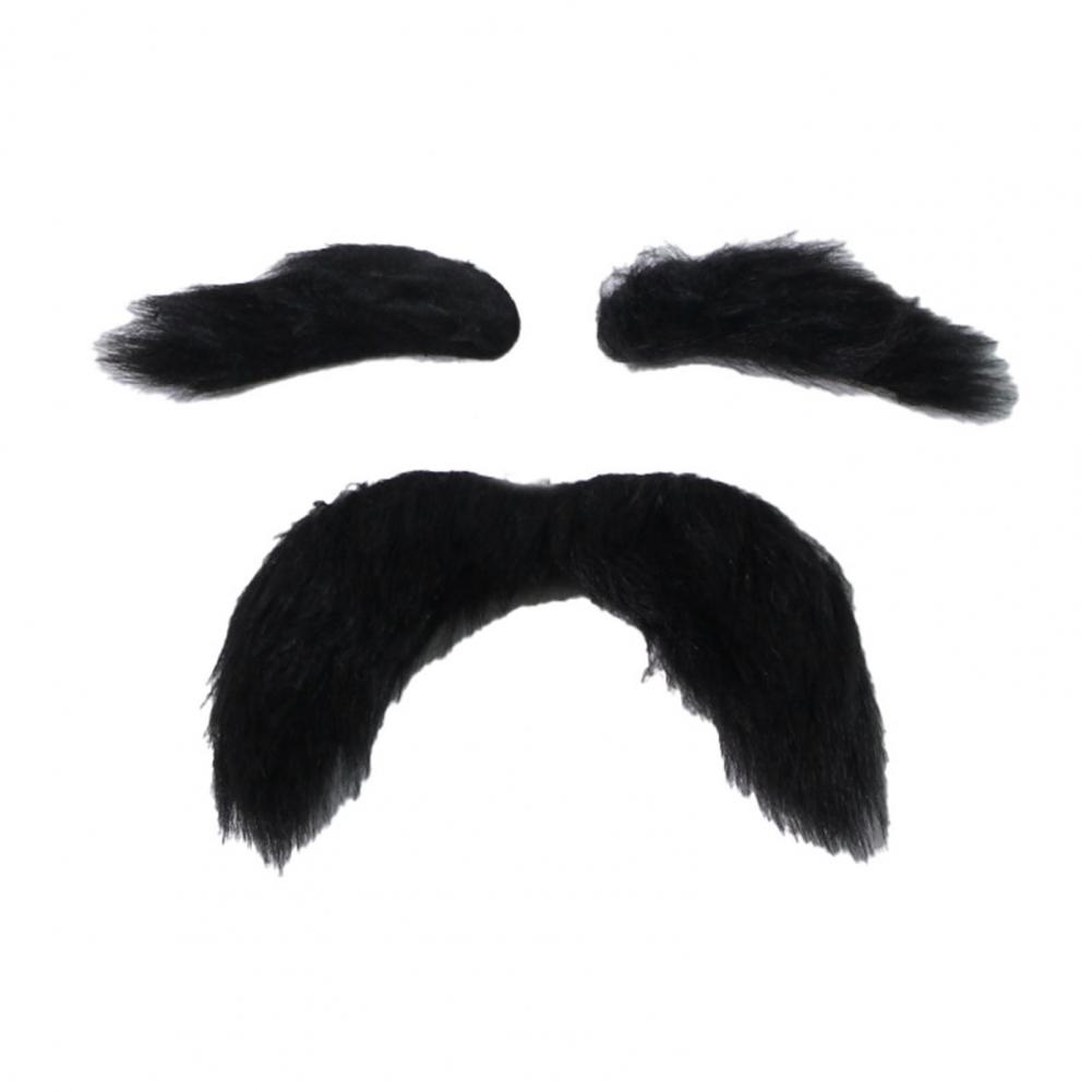 Hilarious Pet Mustache Pet Meme Props Pet Cosplay Props Set Self Adhesive Fake Eyebrows Moustache Facial Hair Dress Up for Dog