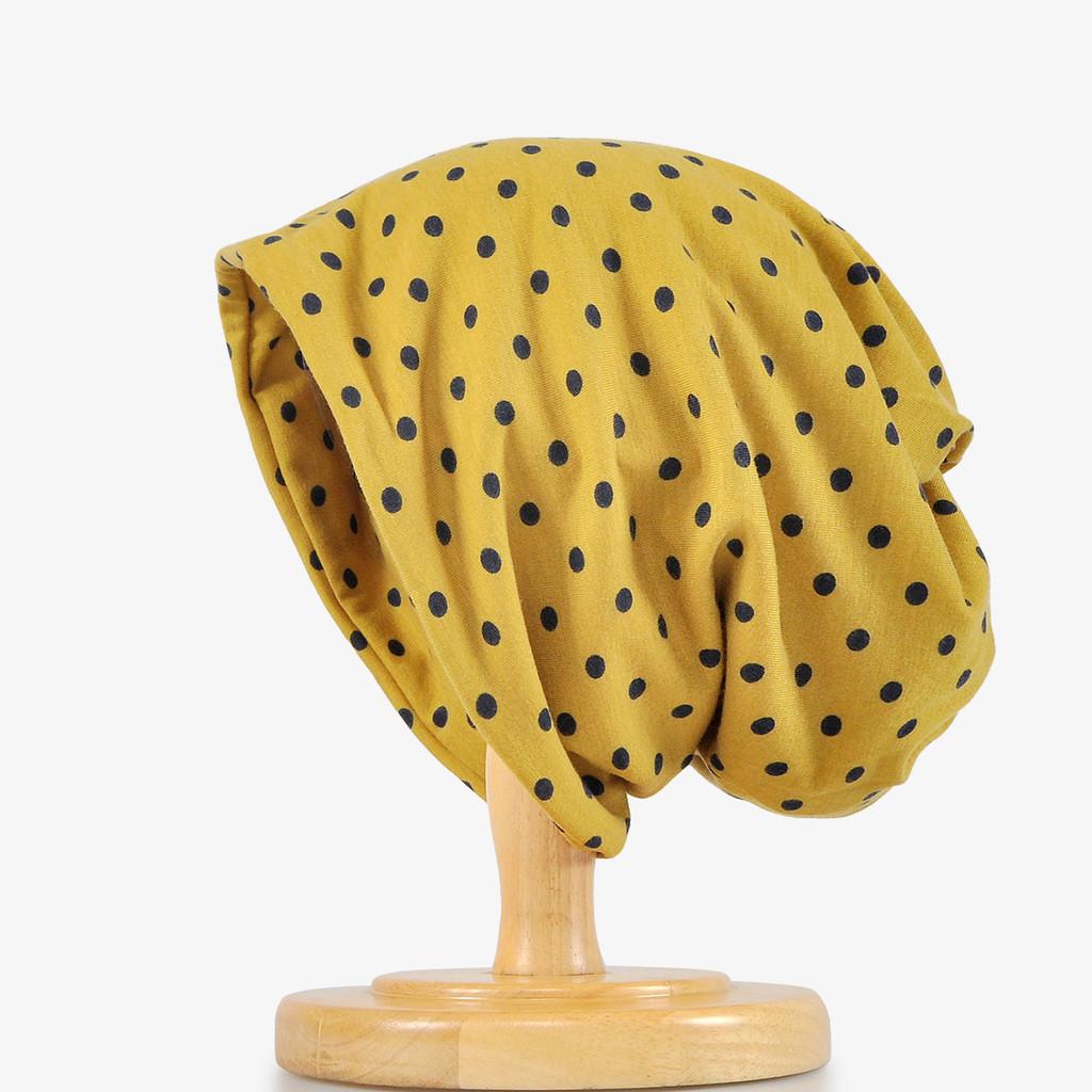 Momoji Mom Hat With Twist Design And Small Polka Dots For Sun Protection And Casual Wear