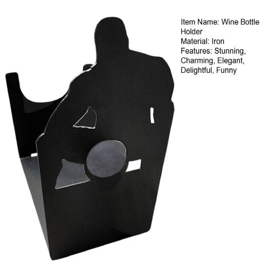 Yousheng Muscular Man Wine Bottle Holder Creative Funny Adult Tabletop Decoration Freestanding Wine Display Stand for Kitchen Home Bar