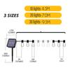 1~2PC LED Solar String Light Outdoor IP65 Waterproof Christmas Decoration 30 Bulbs Retro Camping Garland Garden Party Fairy Lamp
