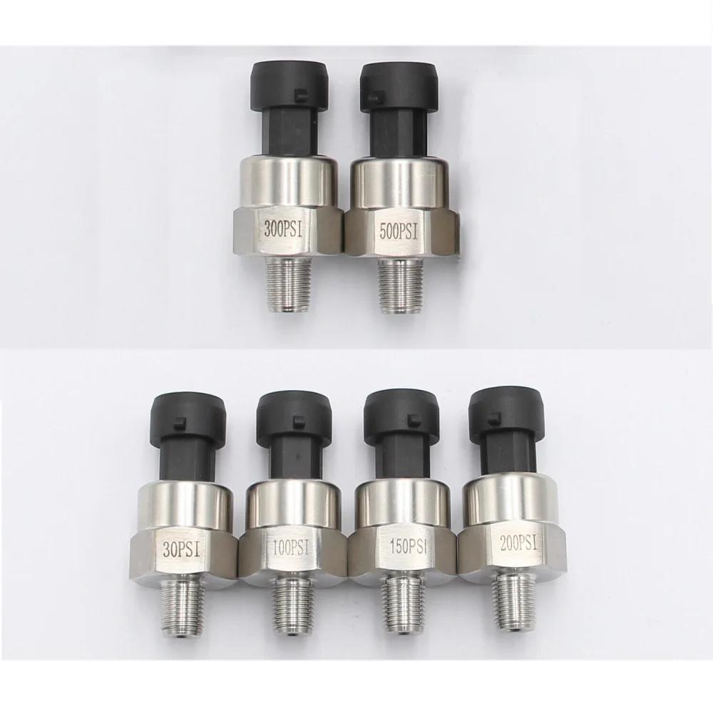 5V 1/8” NPT Pressure Transducer or Sender 30psi-500Psi for Fuel Diesel Oil Air Water