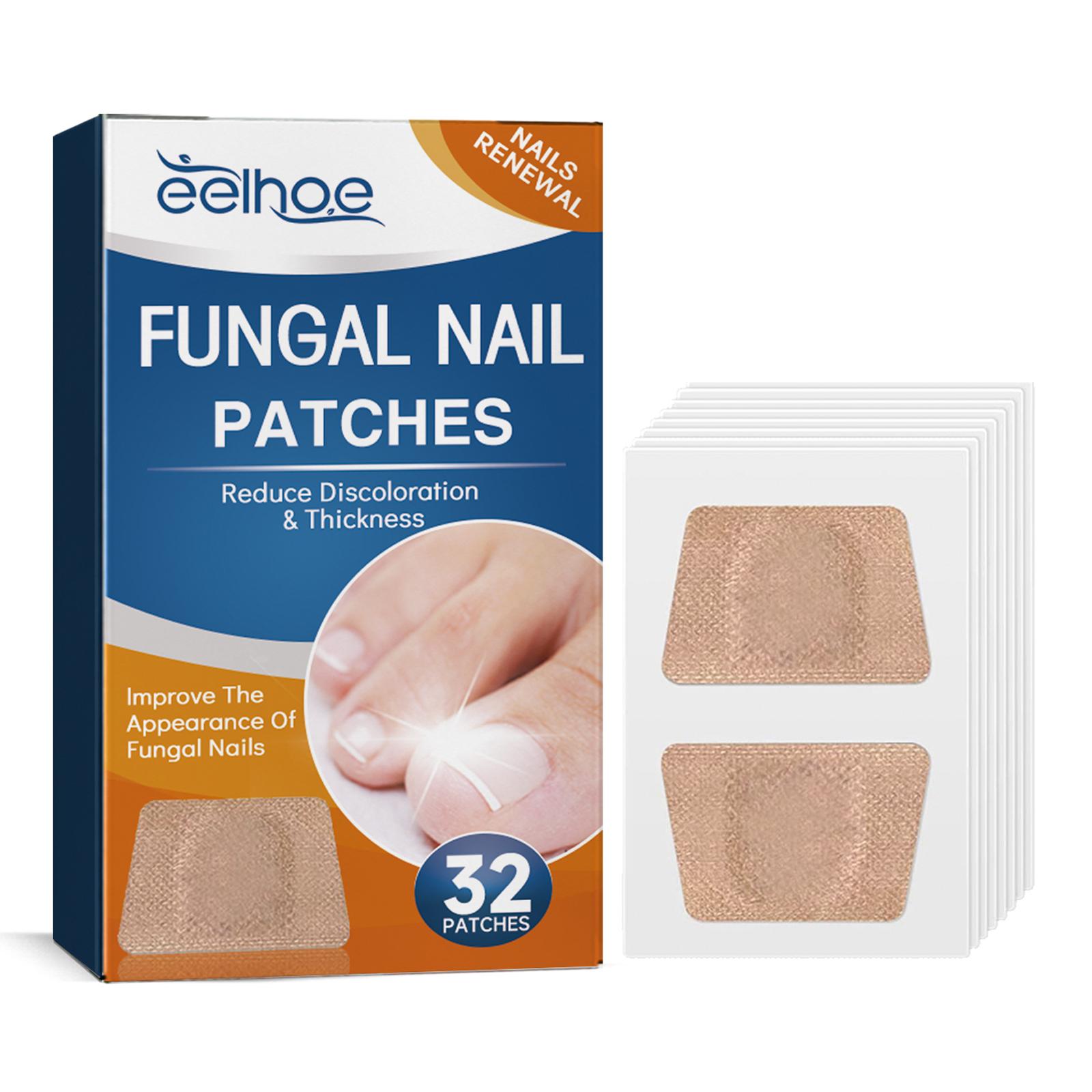 

EELHOE 32Pcs Nail Repair Patches for Toenail Fungus Treatment Nail Thickening Correction Fungi Infection Improvement