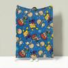 Cartoon R-Rugrats Throw Lightweight 240g Flannel Blanket Soft Skin-friendly for Summer Cooling