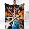 Musical Guitar Pattern Printed Blanket for Sofa Bed Travel Camping Living Room Office Conditioning Blanket for All Seasons Gifts