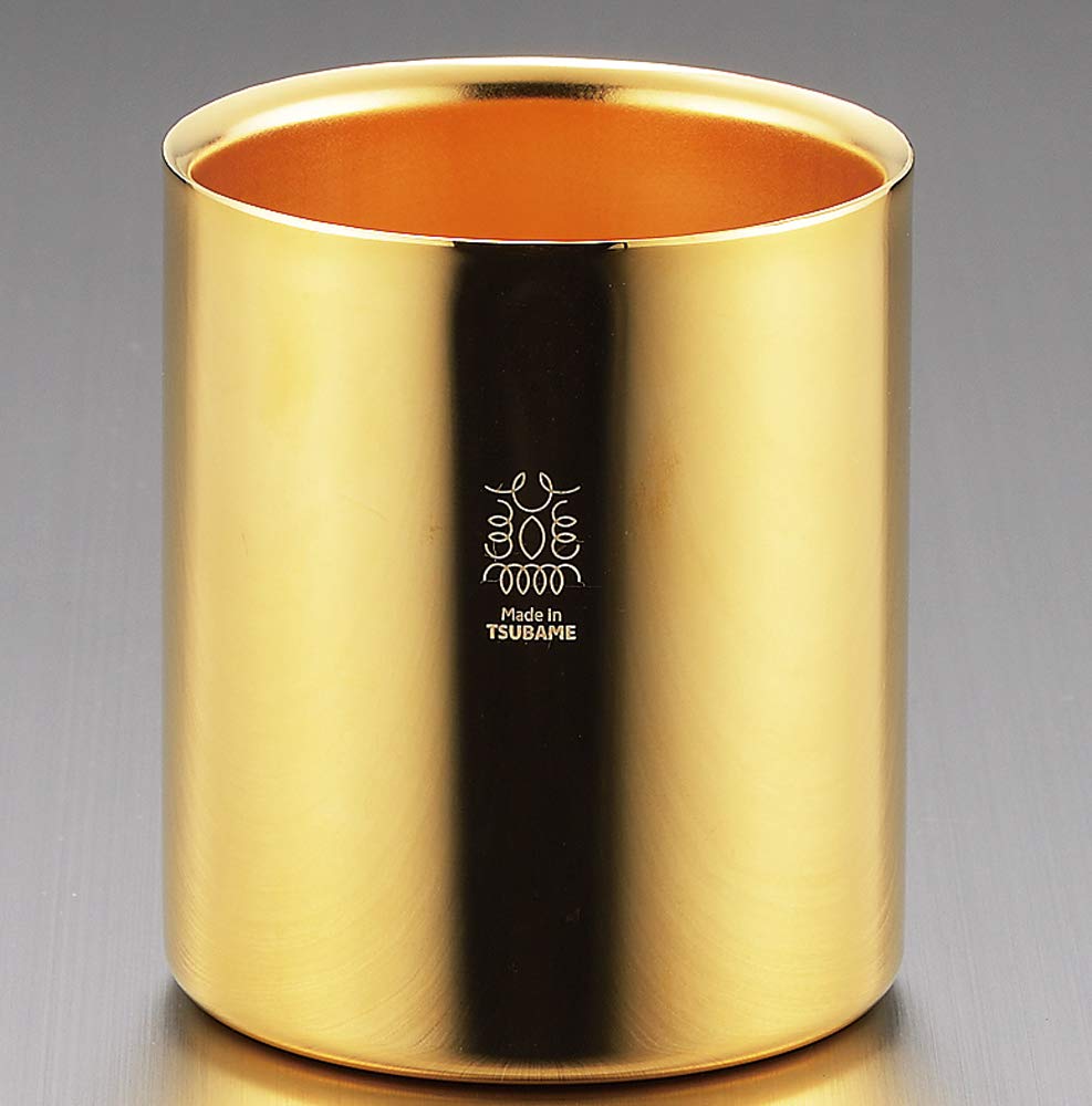 Tamahashi Tumbler Gold Gold 250ml Stainless Steel W Structure (24K Plated) 18-8 TM-042