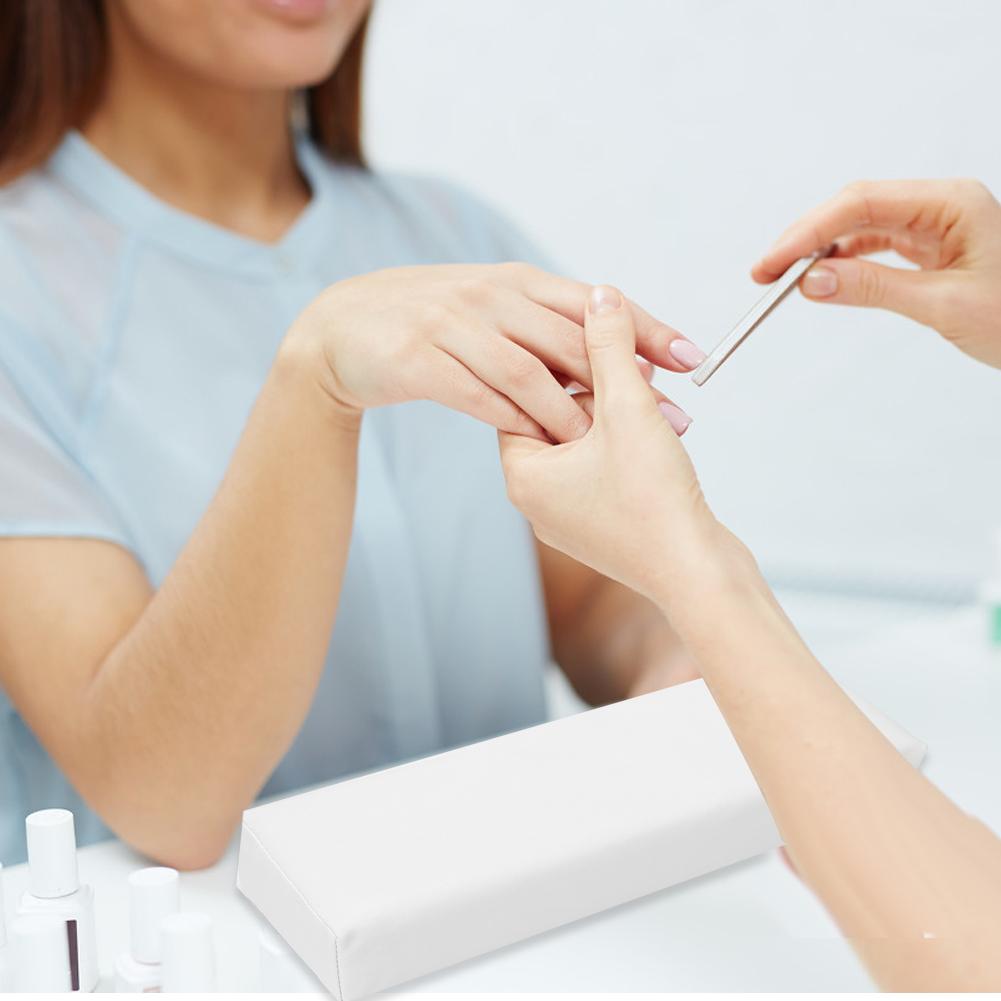 Nail Art Hand Pillow Beauty Salon Soft Hand Arm Rest Holder Cushion Manicure Tool White