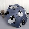 1pc Sheep Pattern Automatic Opening/Closing Folding Umbrella with 8 Ribs, Plastic Handle, Windproof Portable Sunshade Umbrella yy251222196