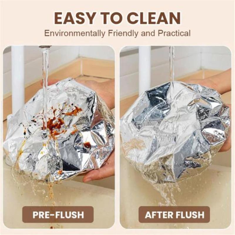 Aluminum Foil Film Insulation Cover Heat-Resistant Food Covers for Kitchen Elastic Freshness Keeping Bags Aluminium Foil Food Storage Covers