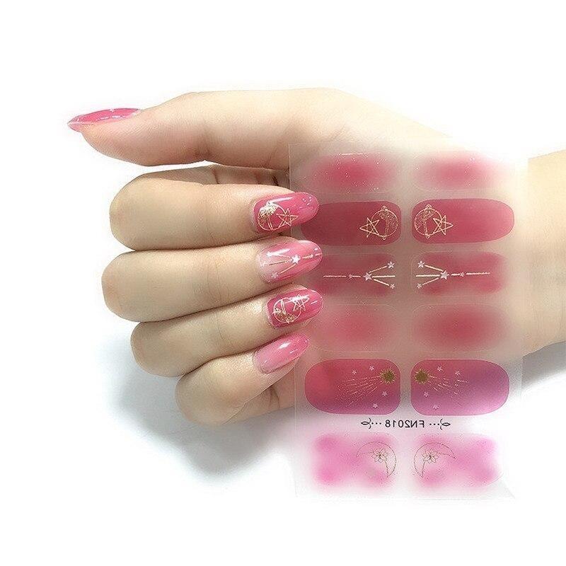Adesivi per unghie Abbronzanti Moda Copertura completa Adesivi per patch per unghie Manicure Estate Semplice Pellicola per unghie Decalcomanie Arte Accessori fai da te Strumento