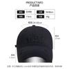 Alphabet Patch Baseball Cap Women's Spring Summer Vintage Washed Hole Sun Hat Outdoor UV Protection Cap Men