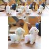 Charming Short Fur Lamb Plush Toy Colorful Cute Sheep Key Holder